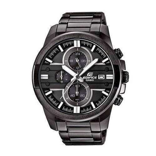 Image of Casio Edifice IP sort rustfri stål quartz med chrongraph (5451) Herre ur, model EFR-543BK-1A8VUEF